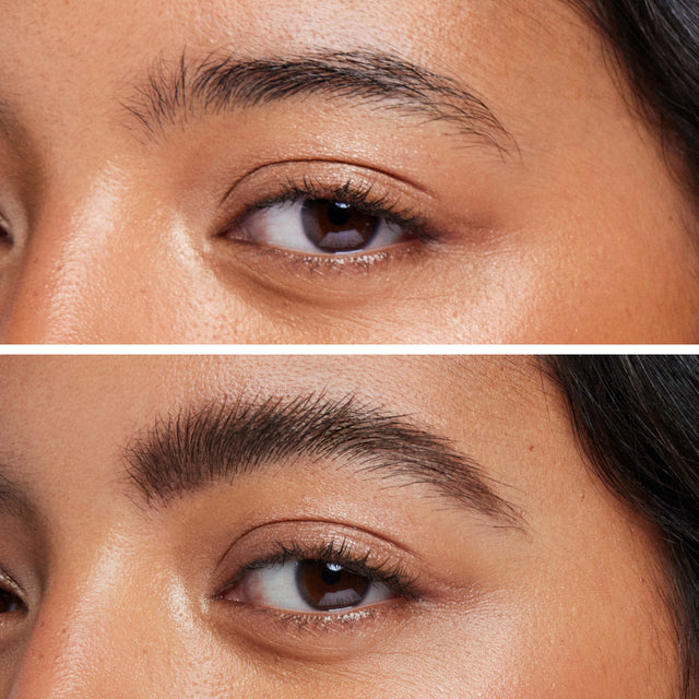 Model wearing Air Brow - Tinted in Brown Black