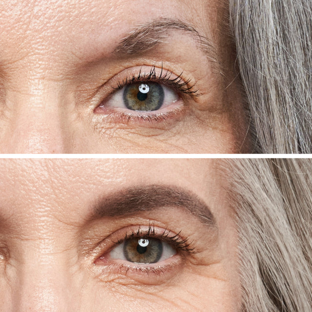 Model wearing Brow Pop in Grey