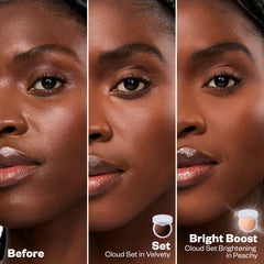 Before and After Applying Cloud Set in Feather and Cloud Set Brightening in Peachy
