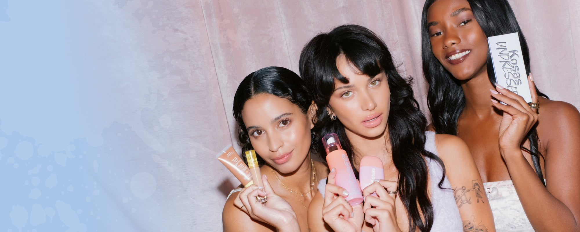 Kosas careers - three women holding products