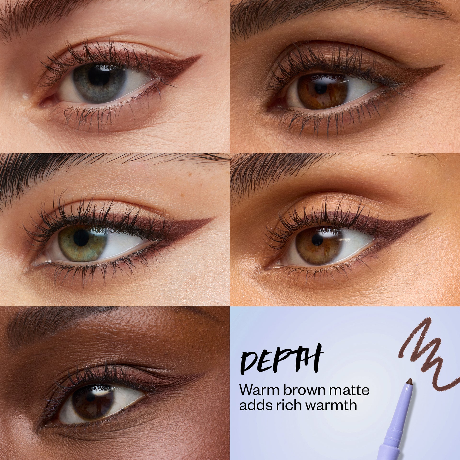 Soulgazer Depth Grid - Warm brown matte