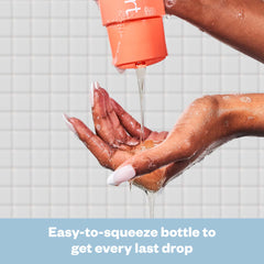Good Body Skin Body Wash being squeezed into hand