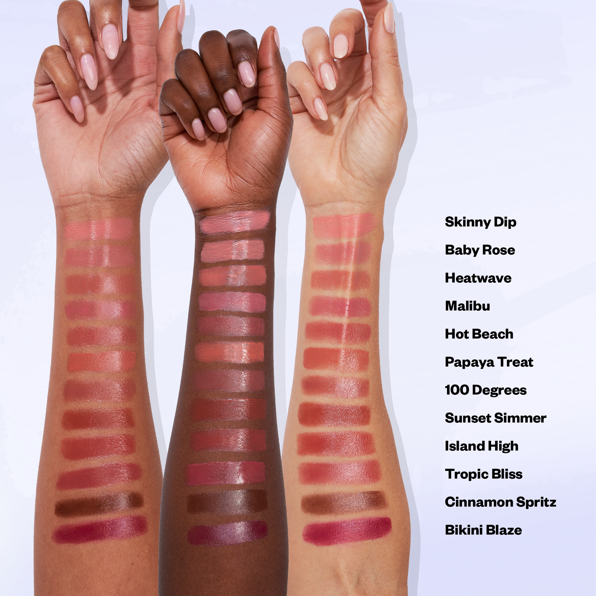 WetStick Swatches