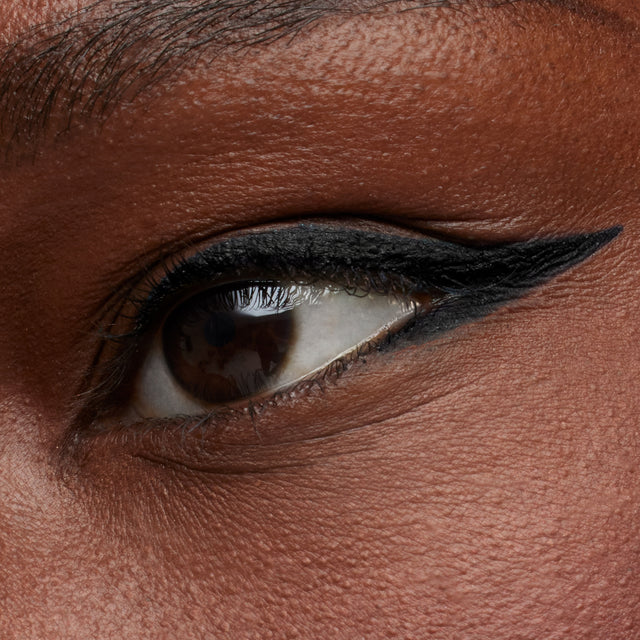 Dark brown eye model wearing Soulgazer in Hypnotize