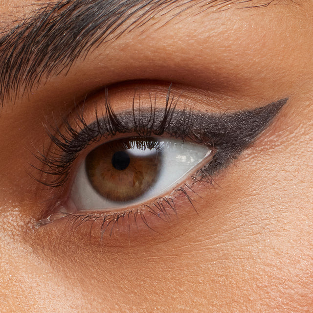 Hazel eye model wearing Soulgazer in Orbit