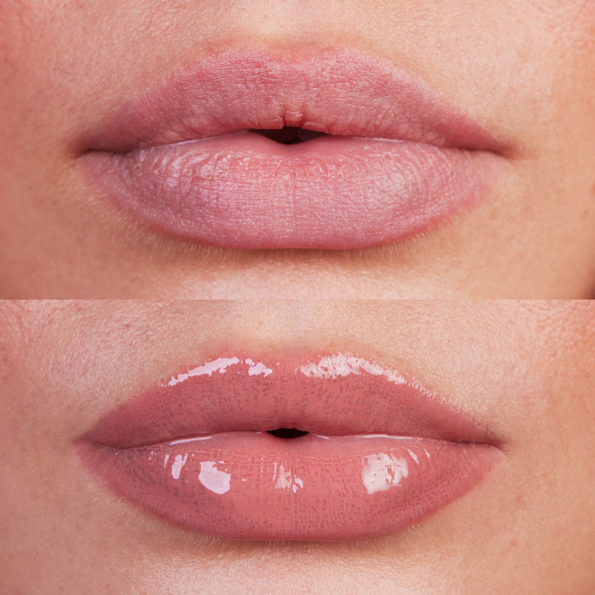 Wet Lip Oil Gloss Application