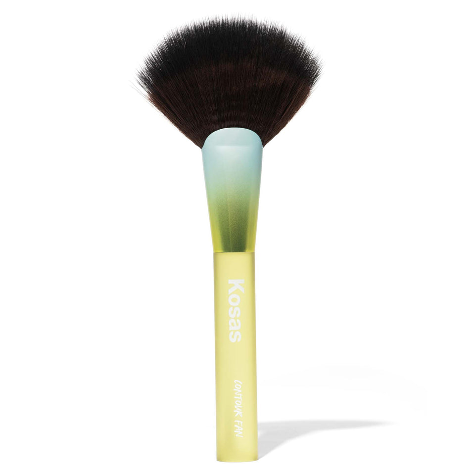 Contour fan brush