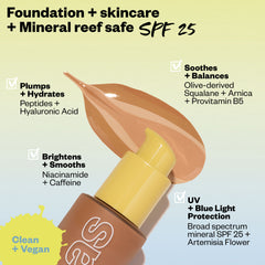 Revealer Skin-Improving Foundation SPF 25 by Kosas Cosmetics with natural finish.