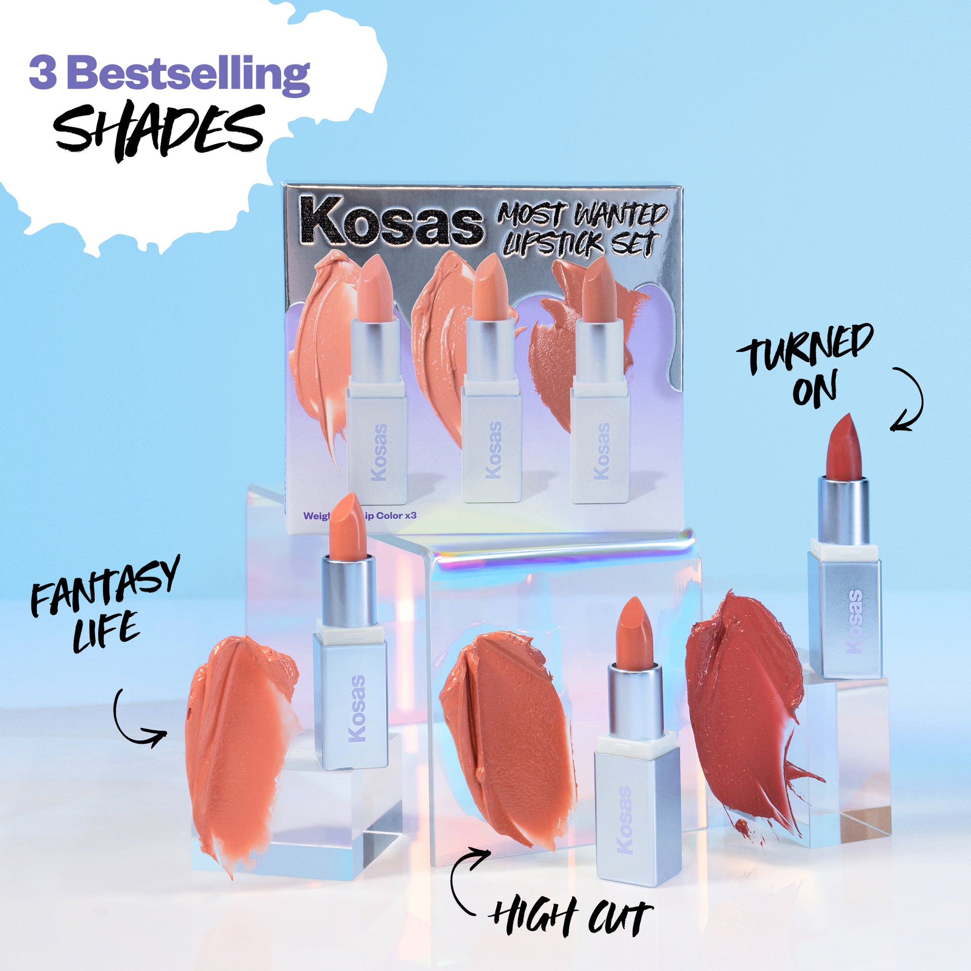 3 Best Selling Shades (Fantasy life, turned on, high cut)