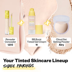 Your Tinted Skincare Lineup Shade Pairings (Revealer Concealer 1.5N, BB Burst Tinted Gel Cream 11, Cloud Set Setting Powder Airy)