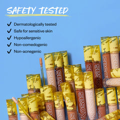 Safety Tested - Dermatologically tested, safe for sensitive skin, hypoallergenic, non-comedogenic, non-acnegenic.