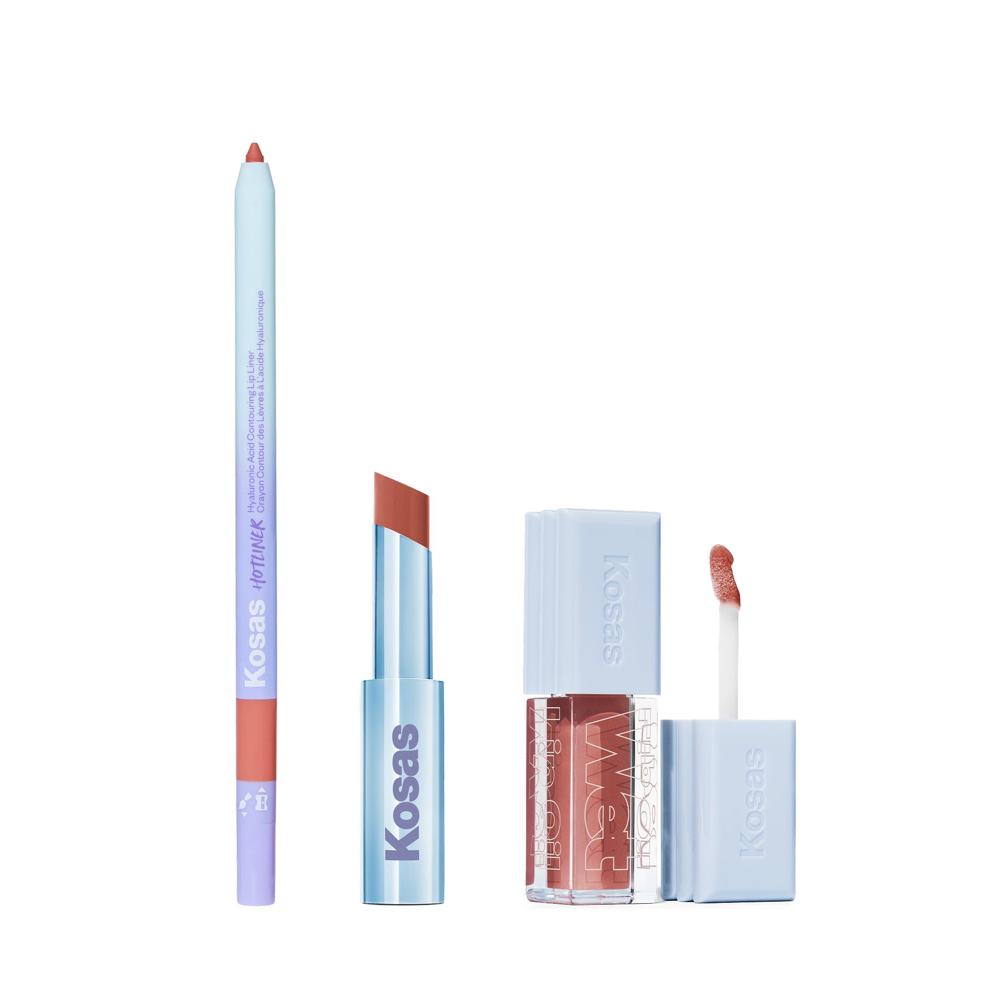 Unbuttoned Lip Trio – Kosas Cosmetics
