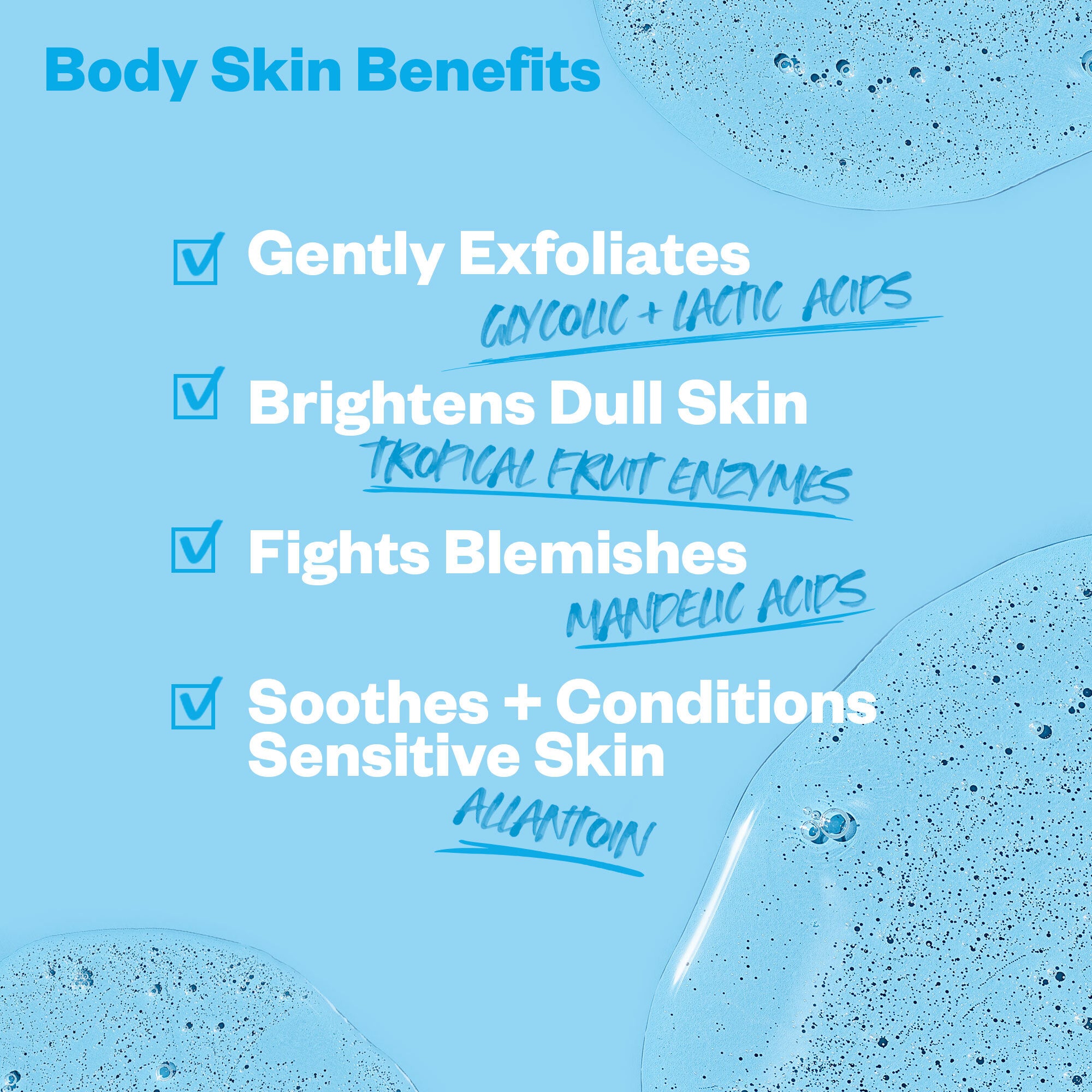 Good Body Skin | AHA + Enzyme Exfoliating Body Wash | Kosas