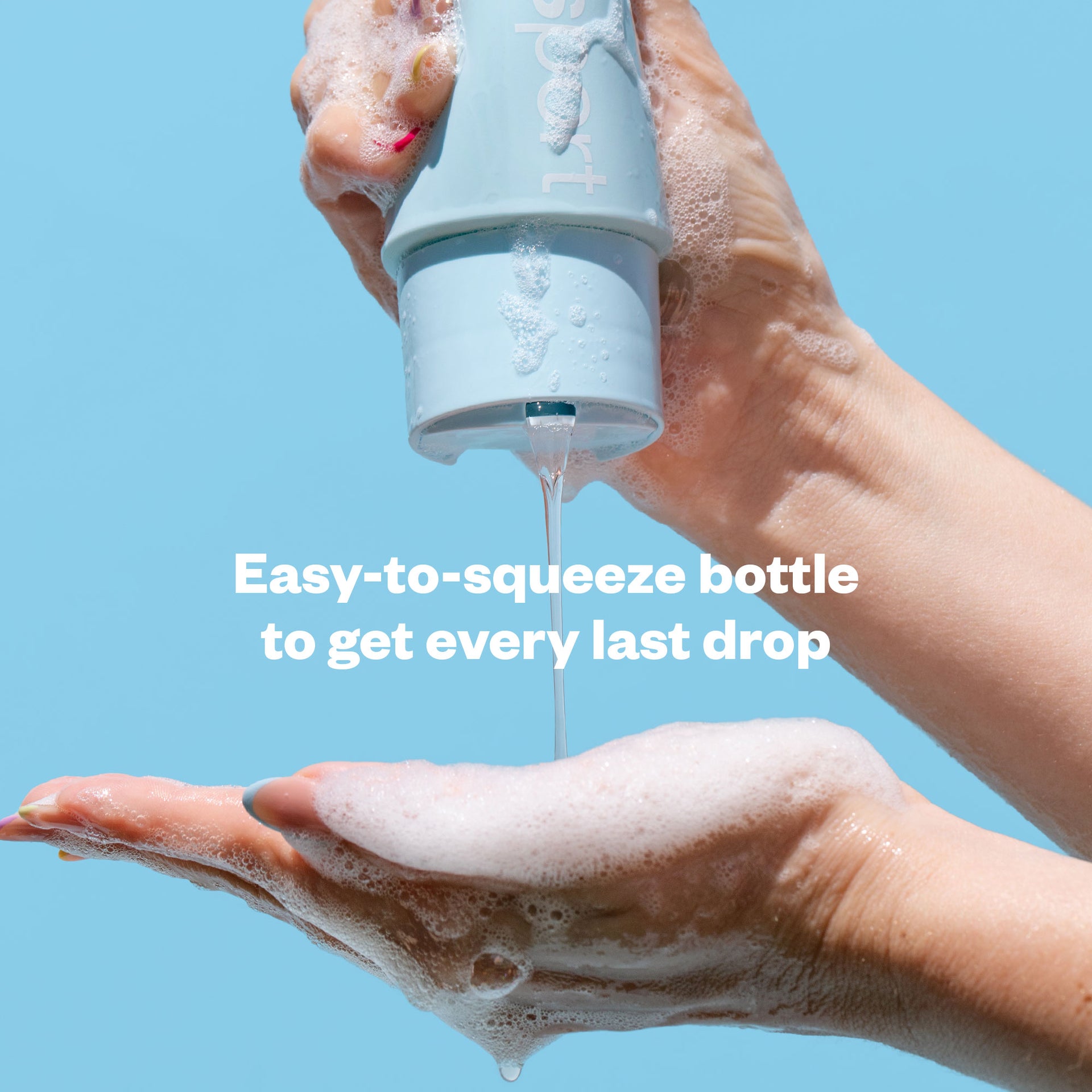 Easy-to-squeeze bottle of Beachy Clean