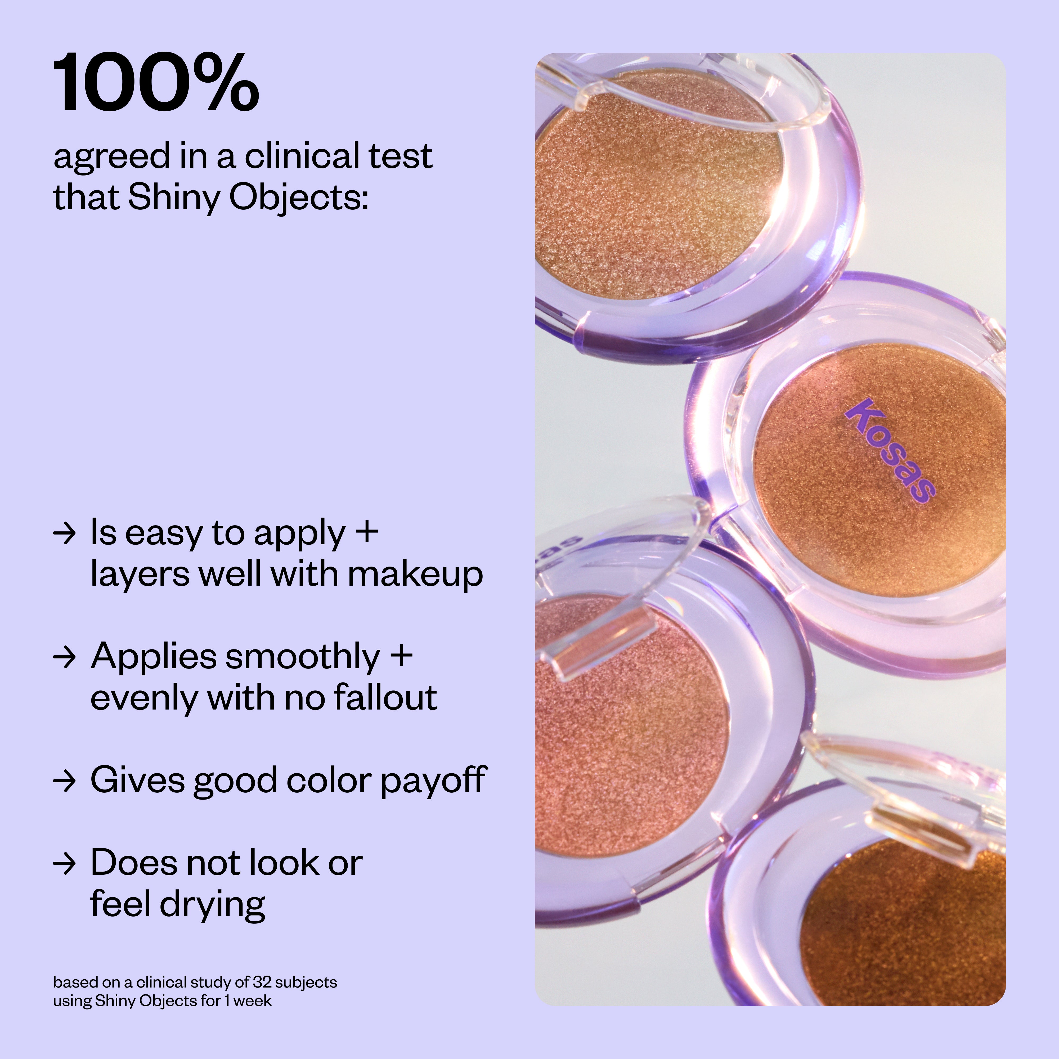 Kosas Haloed Shiny Objects ハイライト Shiny Objects Powder Highlighter | Kosas – Kosas Cosmetics