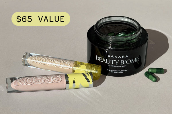 Free Sakara Beauty Biome Synbiotic Supplement with orders $80+