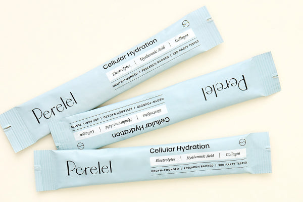 Free Perelel 3-Pack Cellular Hydration Powder with every order 