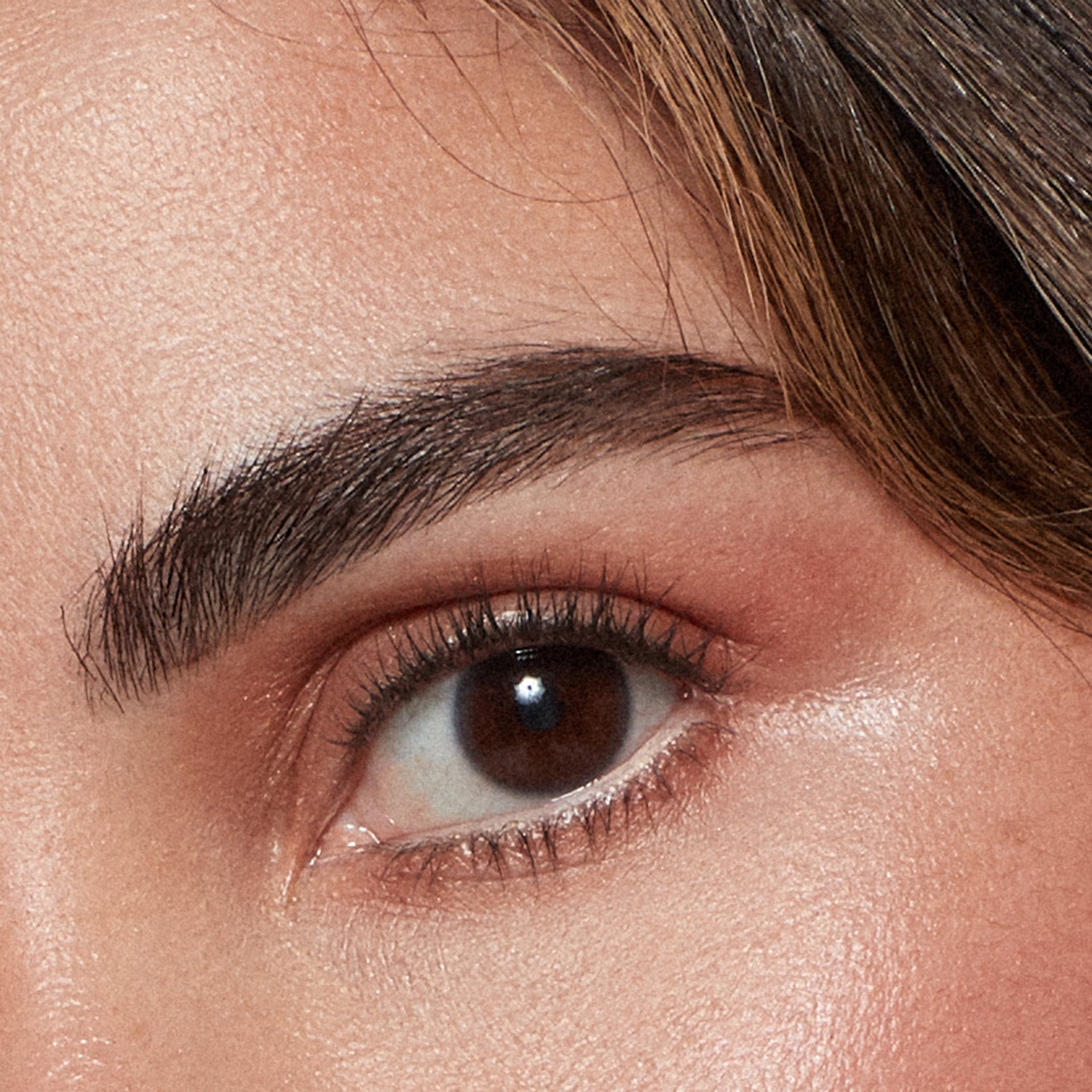 Close-up of Air Brow Clear on eyebrows