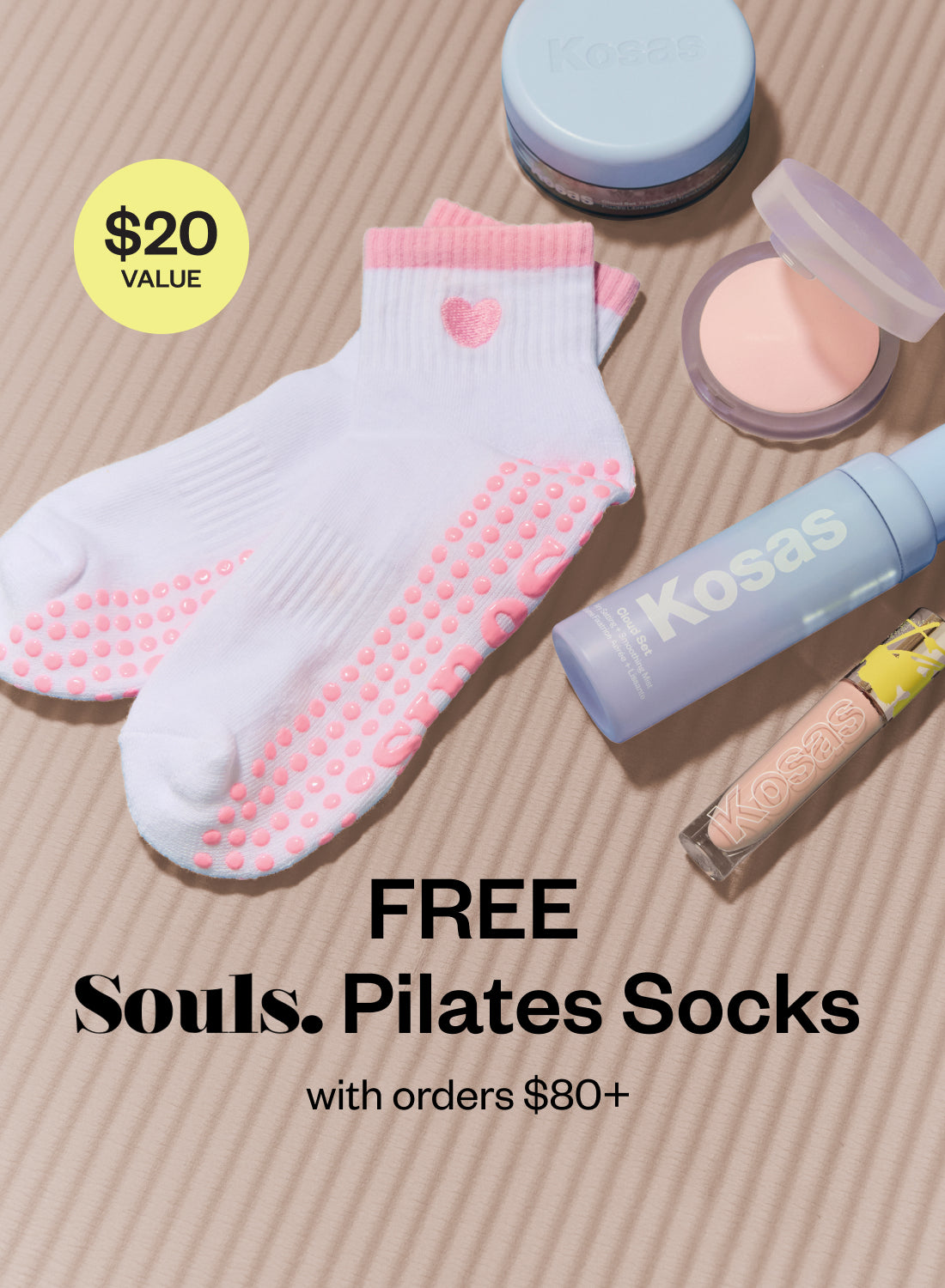 FREE Souls Pilates Socks with orders $80+