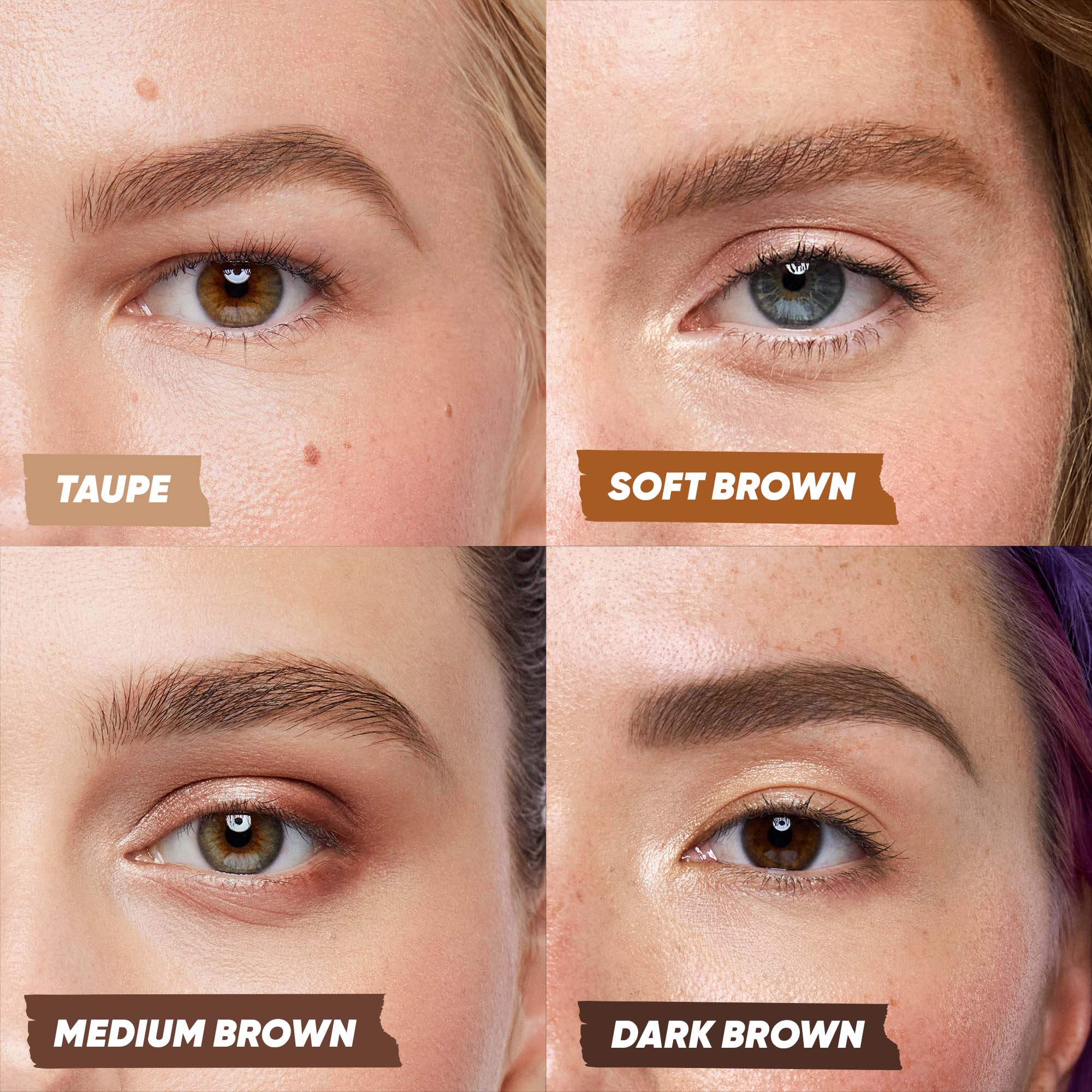 Dark brown clearance eyebrows