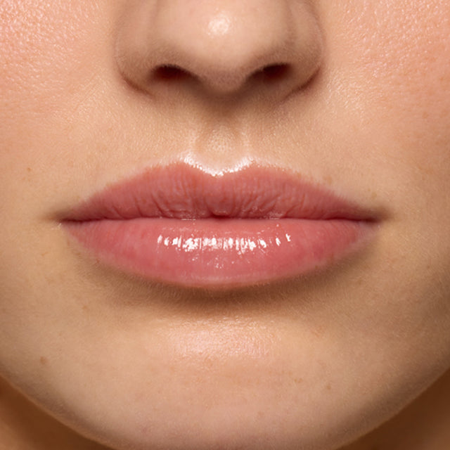 Light skin tone model wearing Lip Pulse in Sixth Sense