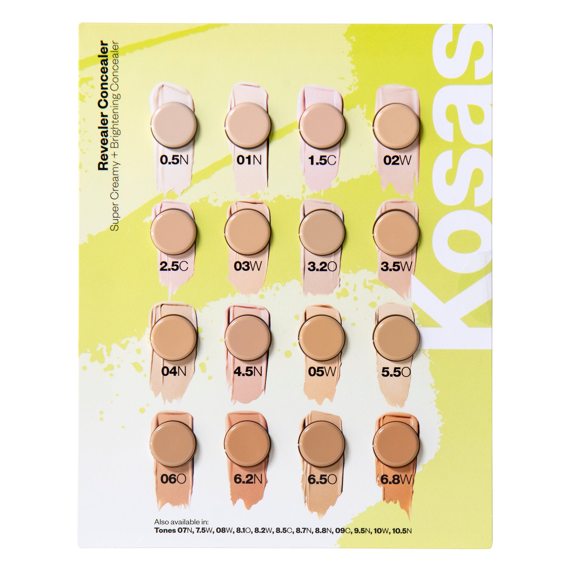 Revealer Concealer Sample Card